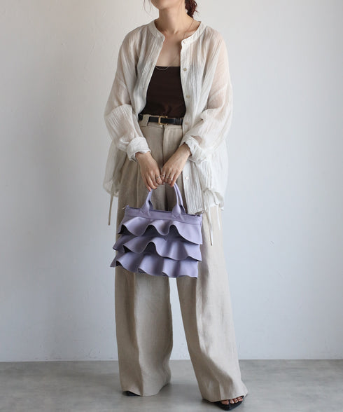 【雑誌掲載・ショップチャンネルOA商品】2WAYフリルハンドバッグ 12-1162